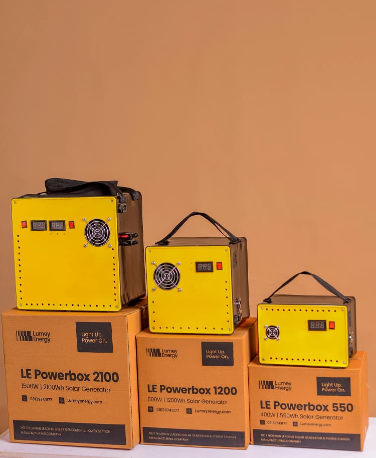 A family using Lumey Powerbox at home